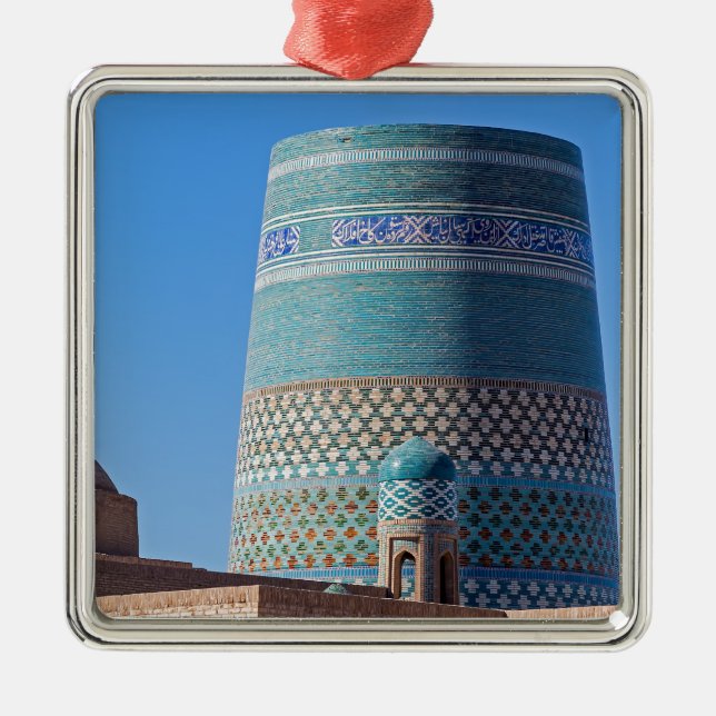 Chiwa, Usbekistan - Islam Khodja Minaret Ornament Aus Metall (Vorne)