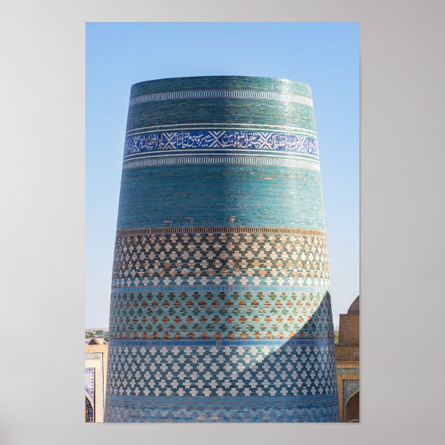 Chiwa, Usbekistan - Unfertig gestellte Kalta Minor Poster (Vorne)