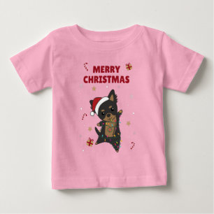 Chiwawa Christmas Dog Winter Animals Dogs Baby T-S T-shirt