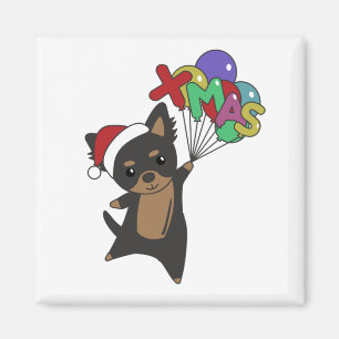 Chiwawa Christmas Dog Winter Animals Hunde Magnet