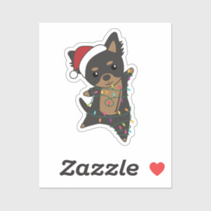 Chiwawa Christmas Dog Winter Animals Hunde Sticker