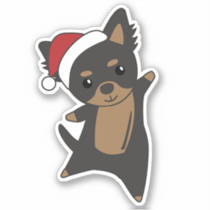 Chiwawa Christmas Dog Winter Animals Hunde Sticker