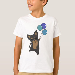 Chiwawa Hund fliegt mit Balloons T-Shirt