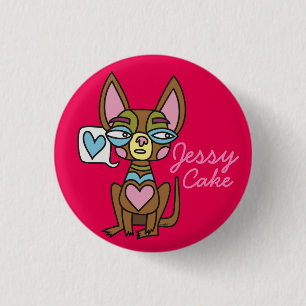 Chiwawa Jessy Cake Badge Button