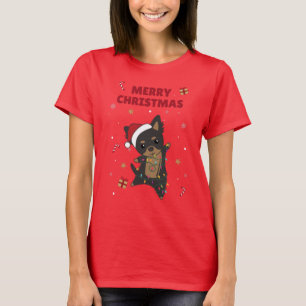 Chiwawa Noël Chien Animaux d'hiver Chiens T-shirt