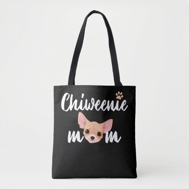 Chiweenie Mama Dog Liebhaber Mama Geschenk Idee Tasche (Vorderseite)