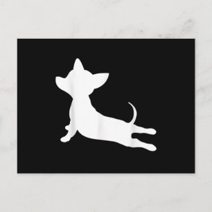 Chiweenie Yoga-Geschenk, Chihuahua-Dackel Ankündigungspostkarte