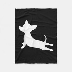 Chiweenie Yoga-Geschenk, Chihuahua-Dackel Fleecedecke