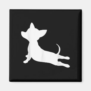 Chiweenie Yoga-Geschenk, Chihuahua-Dackel Magnet