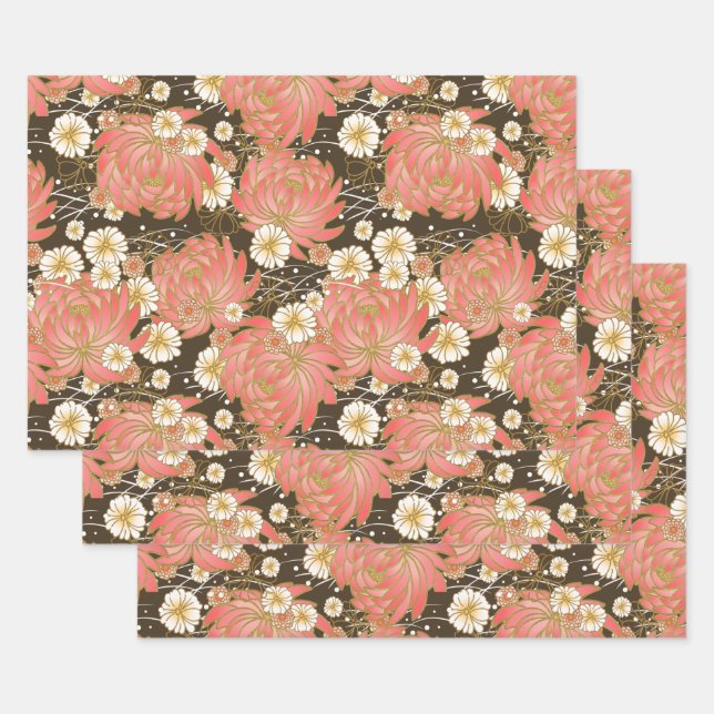 Chiyogami Yuzen Washi Style motif papier enveloppe (Lot)