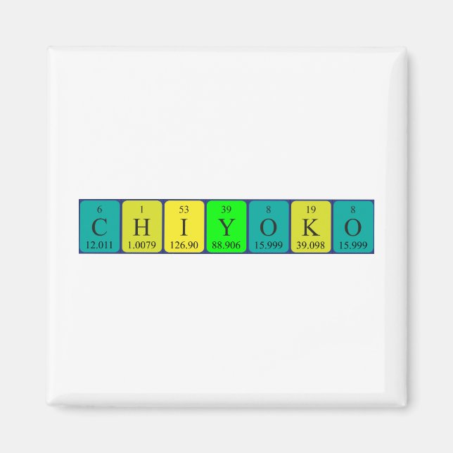 Chiyoko Periodenmagnet Magnet (Vorne)