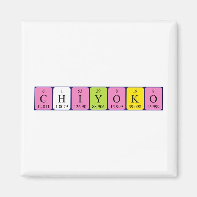 Chiyoko Periodenmagnet Magnet (Vorne)