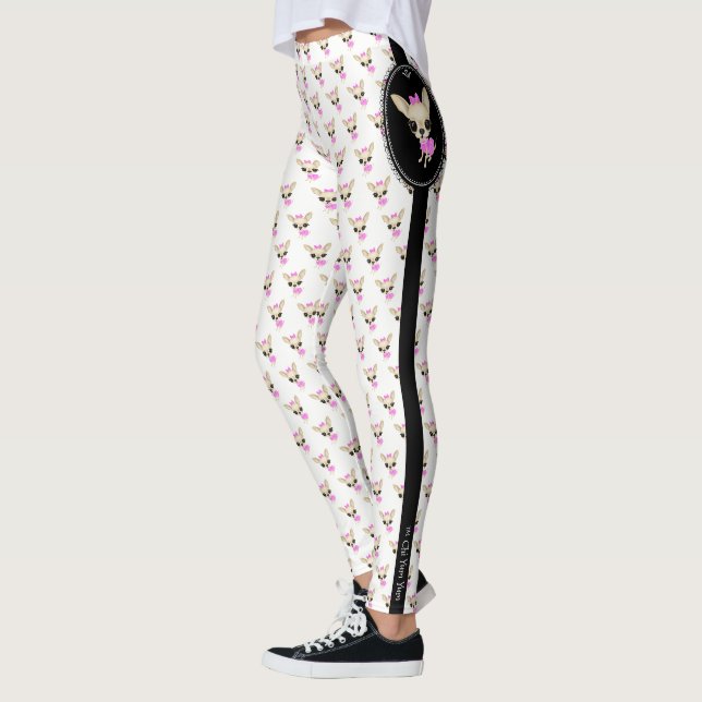 ChiYum Yum Druck-Gamaschenlogo Leggings (Links)