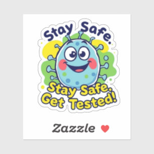 Chlamydia Awareness - Bleibe Safe! Fun-Aufkleber Aufkleber