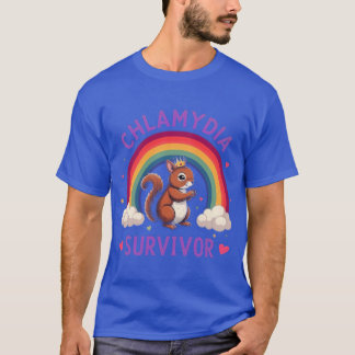 Chlamydia Survivor Funny Embarrassing Adult Humor  T-Shirt