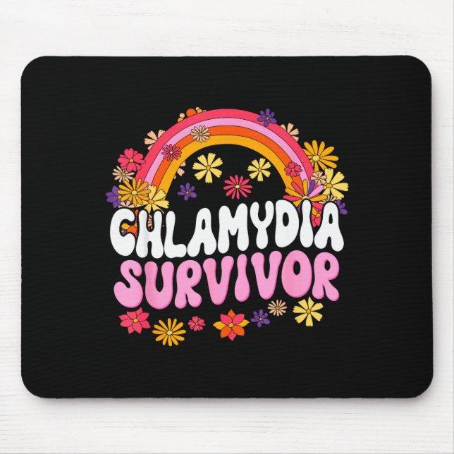 Chlamydia Survivor Funny Graphic  Mousepad (Vorne)