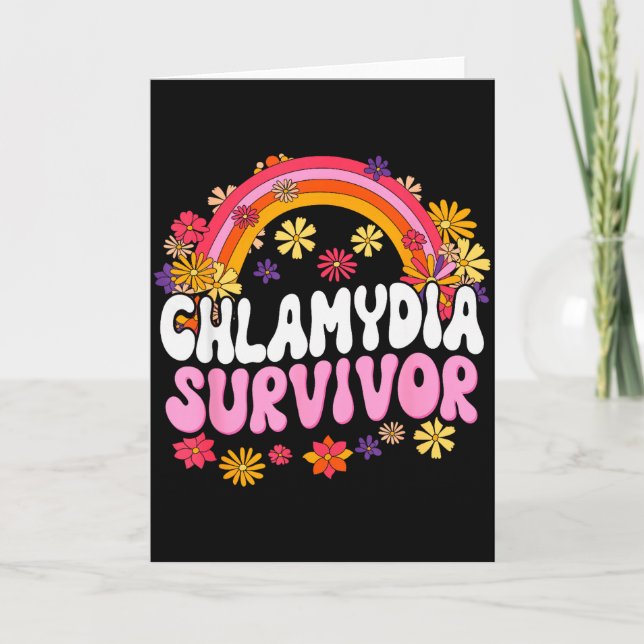 Chlamydia-Überlebender Lustige Grafik  Karte (Vorderseite)