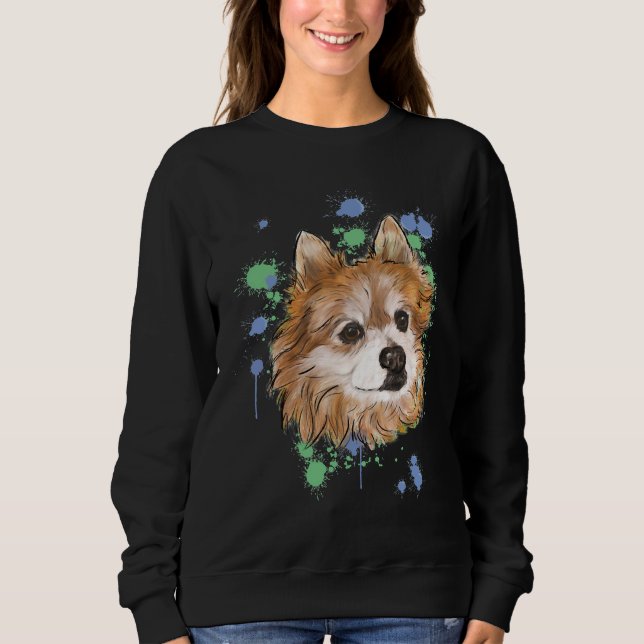 Chloe den Spitz Sweatshirt (Vorderseite)