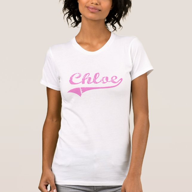 Chloe klassischer Art-Name T-Shirt (Vorderseite)