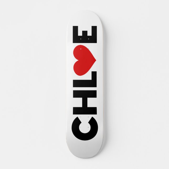 Chloe Liebe Skateboard (Vorne)