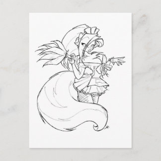 Chloe Maid Postkarte