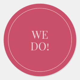 CHLOE Moderne, fett rosa Prägung Sticker