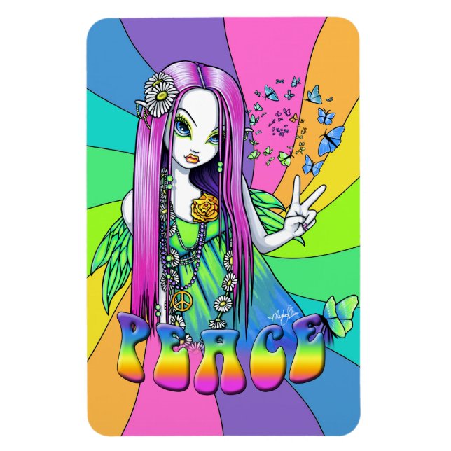 Chloe Peace Rainbow Hippie Fairy Magnet (Vertikal)