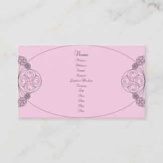 Chloe - Rosa Visitenkarte