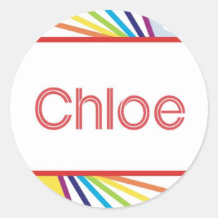 Chloe Runder Aufkleber