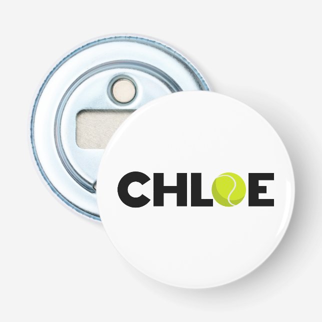 Chloe Tennis Flaschenöffner (Vorderseite)