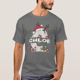 Chloe Weihnachts-Shirt mit Chloe Name für lustige T-Shirt