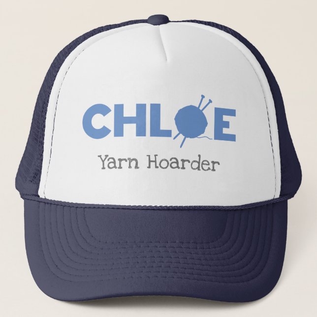 Chloe Yarn Hoarder Truckerkappe (Vorderseite)