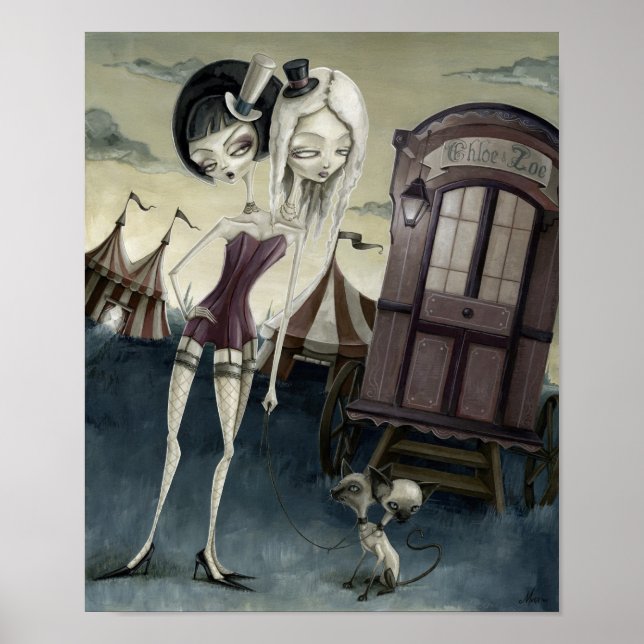 Chloe, Zoe & The Siamese Kittens Poster (Vorne)