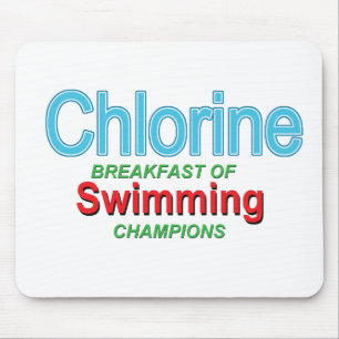 Chlor-Frühstück der Schwimmer Mousepad
