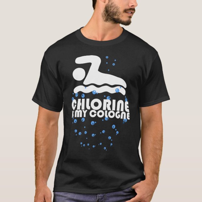 Chlor ist mein Kölner Geschenkschwimmer T-Shirt (Vorderseite)