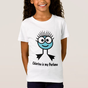 Chlor ist mein Parfüm - blauer Schwimmen-Charakte T-Shirt