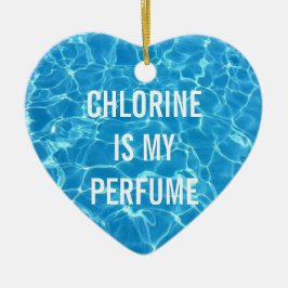 Chlor ist meine Parfüm-Schwimmbadtypografie Keramik Ornament