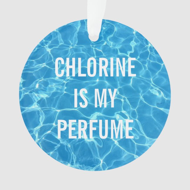 Chlor ist meine Parfüm-Schwimmbadtypografie Ornament (Vorderseite)