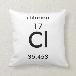 Chlor-Kissen des Periodensystem-17 Kissen