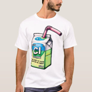 Chlorchemie-Witz-Milchkarton Lustige Wissenschaft T-Shirt
