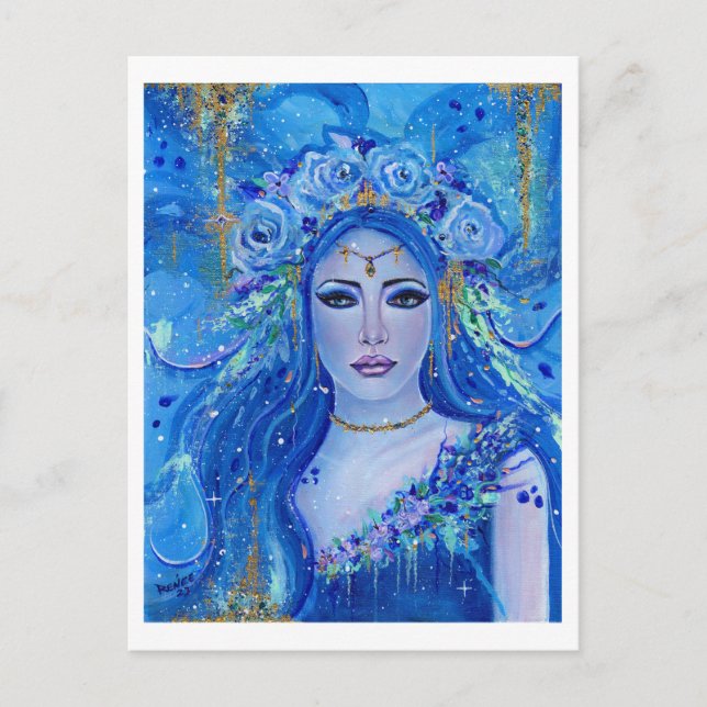 Chloris-Blume-Göttin von Renee Lavoie Postkarte (Vorderseite)