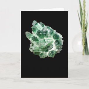 Chlorit Quarz Rock Crystal Cluster Fügen Sie eigen Karte