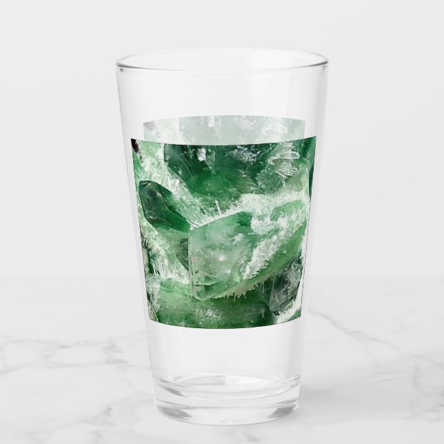 Chlorit Quarz Rock Crystal Cluster Glas (Vorderseite)