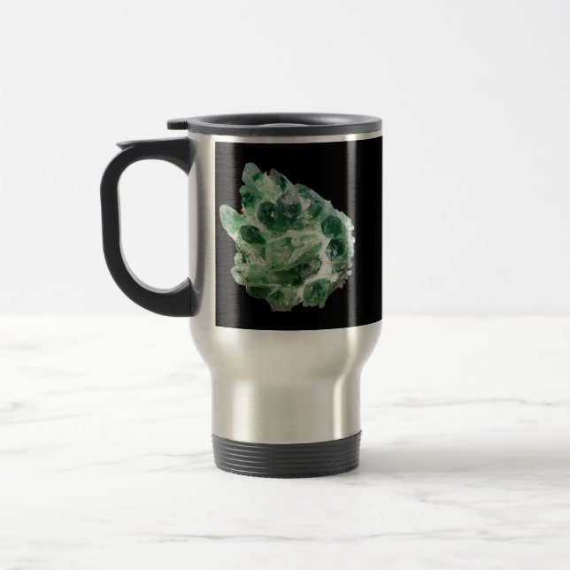 Chlorit Quarz Rock Crystal Cluster Reisebecher (Links)