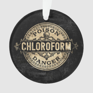 Chloroform Vintage Style Giftetikett Ornament