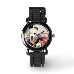 CHO CHO Vintager lederner Bügel mit schwarzem Armbanduhr