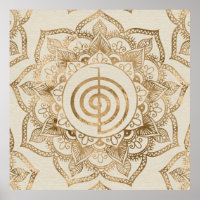 Cho Ku Rei - Pastellgold lotus mandala