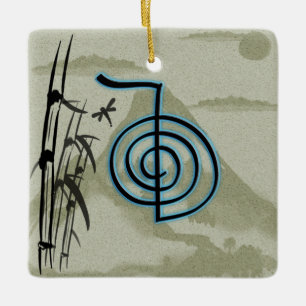Cho Ku Rei Reiki Berg Keramikornament