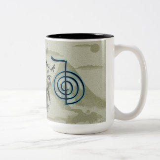 Cho Ku Rei Reiki Berg Zweifarbige Tasse