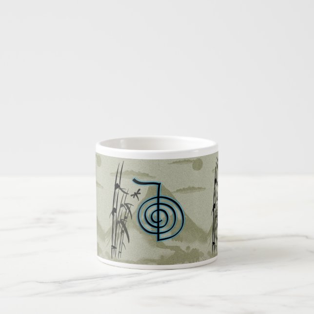 Cho Ku Rei Reiki Mountain Espressotasse (Vorderseite)